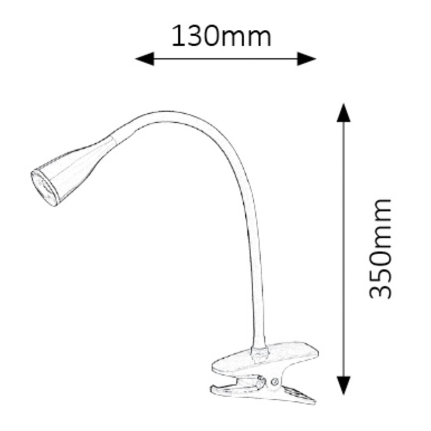 Rabalux - Lampada da tavolo LED con morsetto LED/4,5W/230V