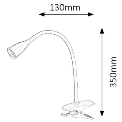Rabalux - Lampada da tavolo LED con clip LED/4,5W/230V