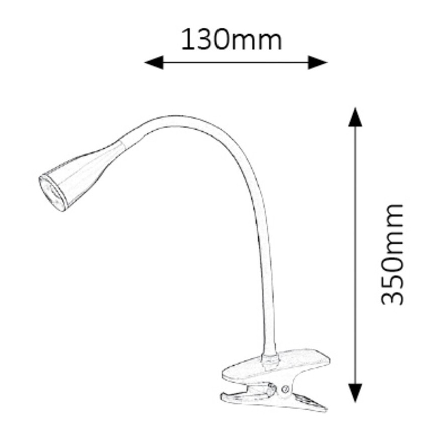 Rabalux - Lampe de table LED à pince 1xLED/4,5W/230V