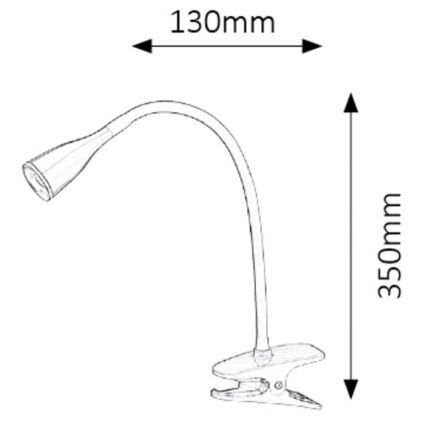 Rabalux - Lampada da scrivania LED con clip LED/4,5W/230V