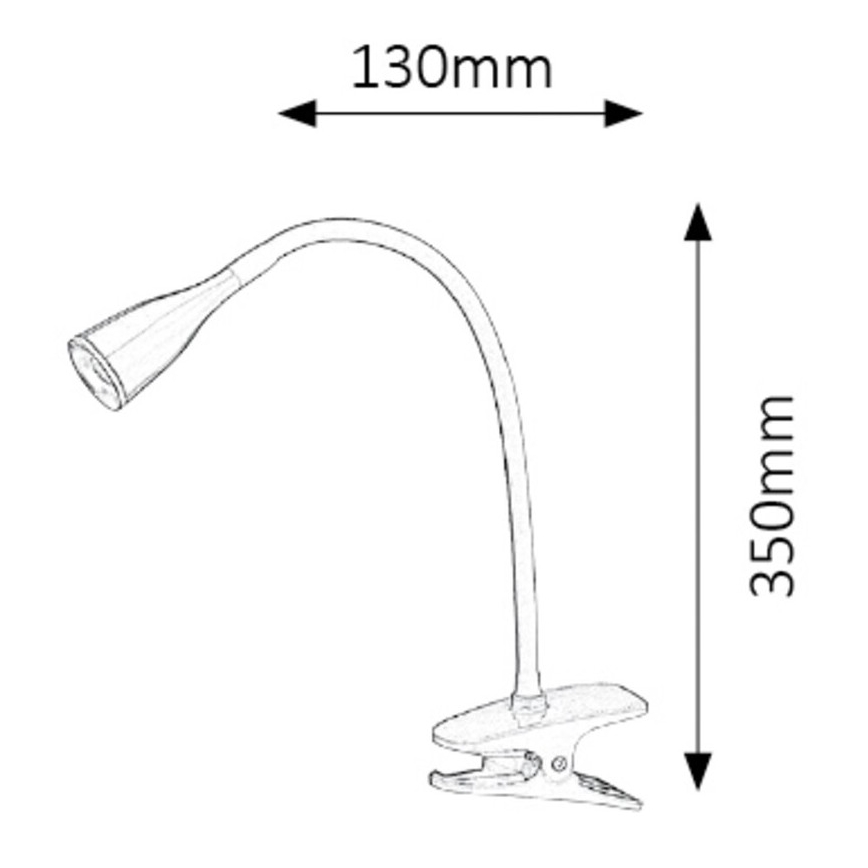Rabalux - Lampe de table LED à pince 1xLED/4,5W/230V