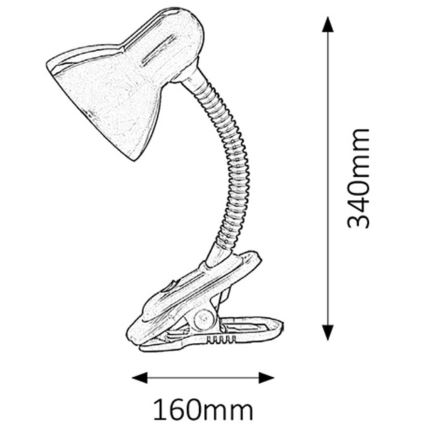 Rabalux - Lampe à pince 1xE27/40W/230V