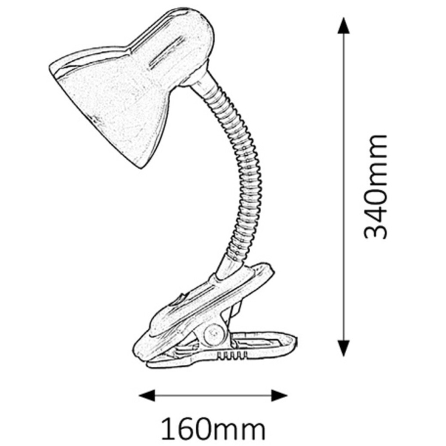 Rabalux - Lampe à pince 1xE27/40W/230V