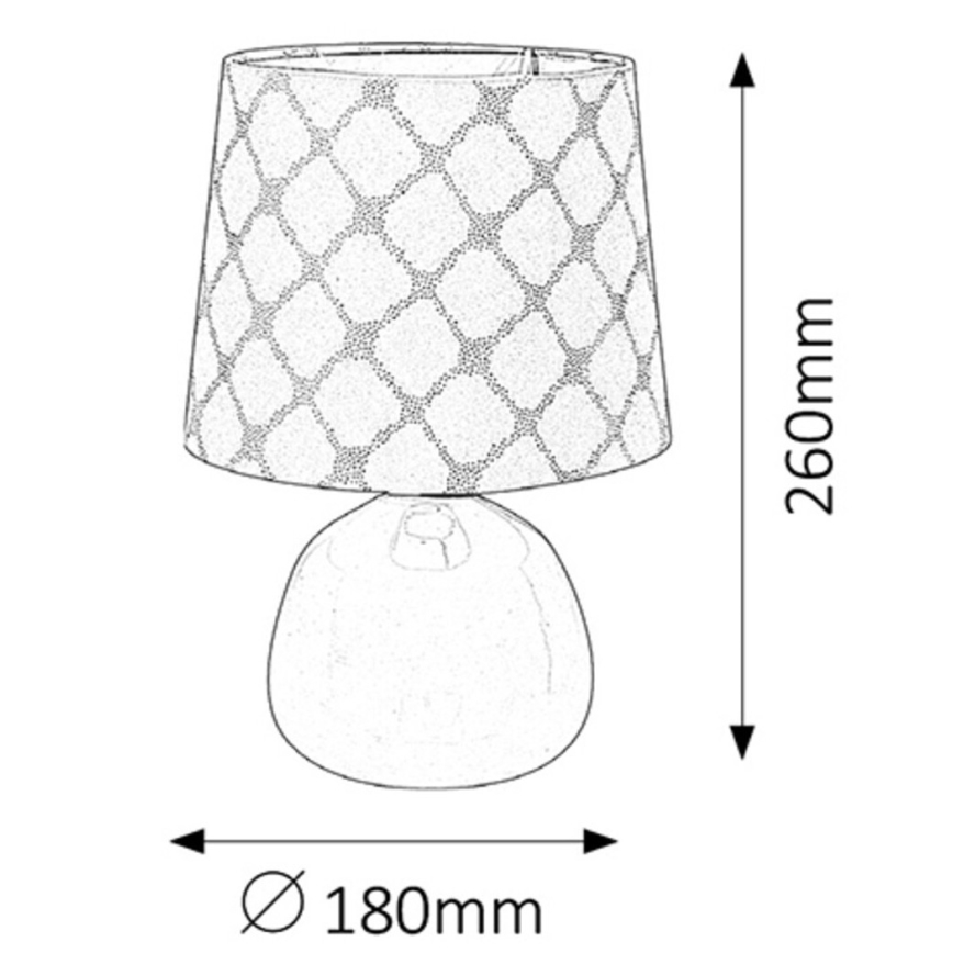 Rabalux - Lampe de table E14/40W blanc