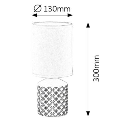 Rabalux - Lampada da tavolo 1xE14/40W/230V