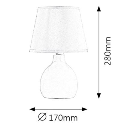 Rabalux - Lampada da tavolo 1xE14/40W/230V bianco