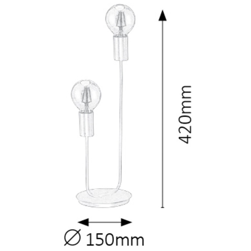 Rabalux - Lampe de table 2xE27/15W/230V