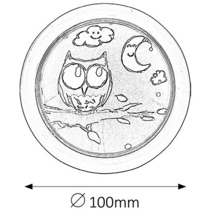 Rabalux - Applique a LED per bambini LED/0,3W