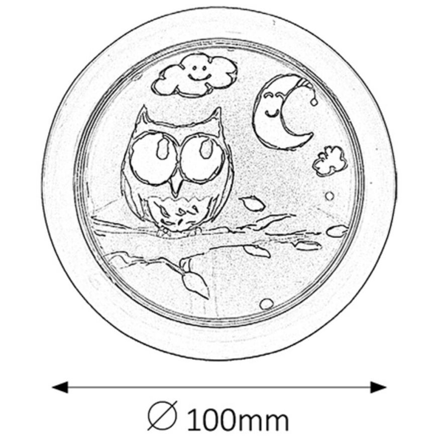 Rabalux - Applique a LED per bambini LED/0,3W