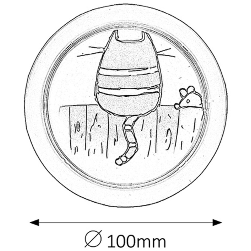 Rabalux - Applique murale enfant LED/0,3W