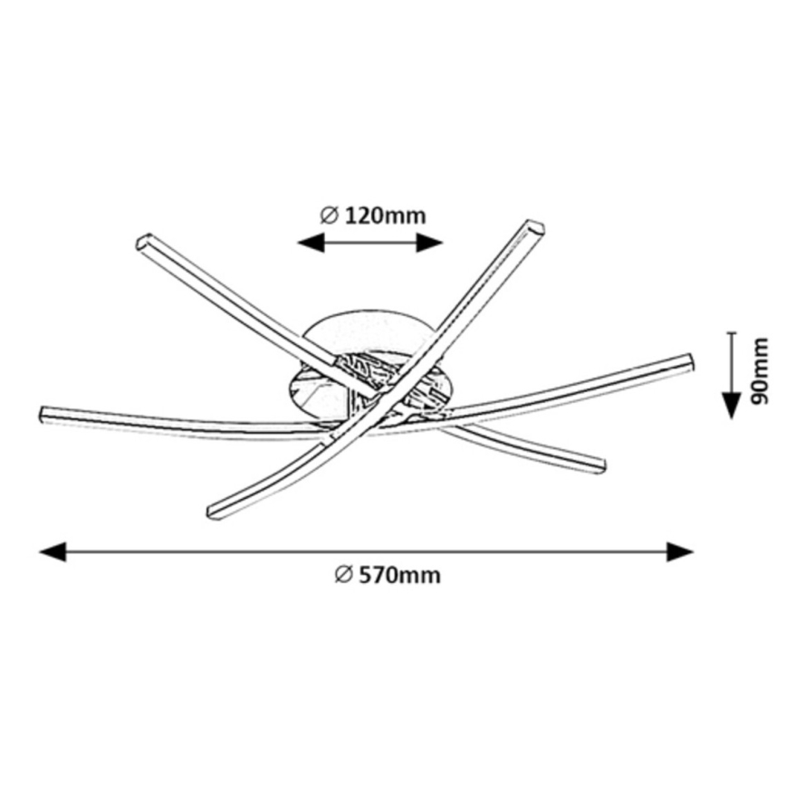 Rabalux - Plafoniera LED/21W/230V 4000K Ø 57 cm