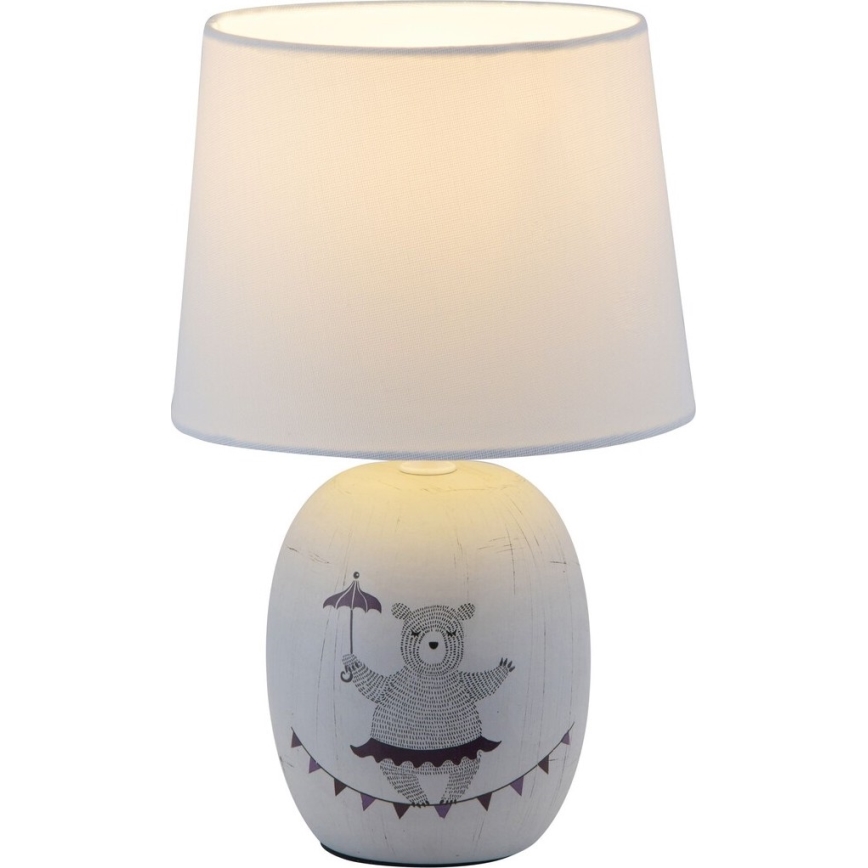Rabalux - Lampada da tavolo per bambini 1xE14/40W/230V grigio