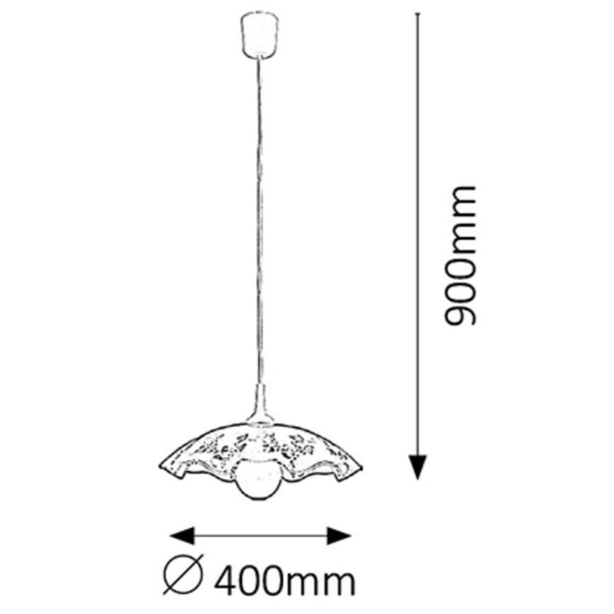 Rabalux 4795 - Lampadario VINO E27/60W/230V
