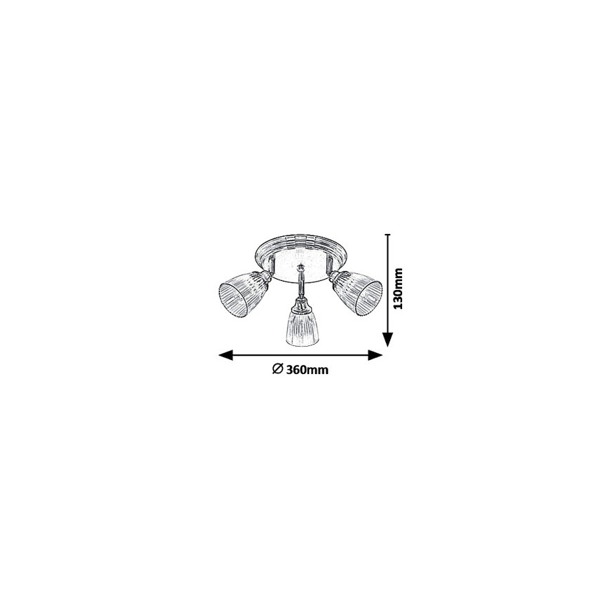 Rabalux 5016 - Luce Spot MARTHA 3xE14/40W/230V