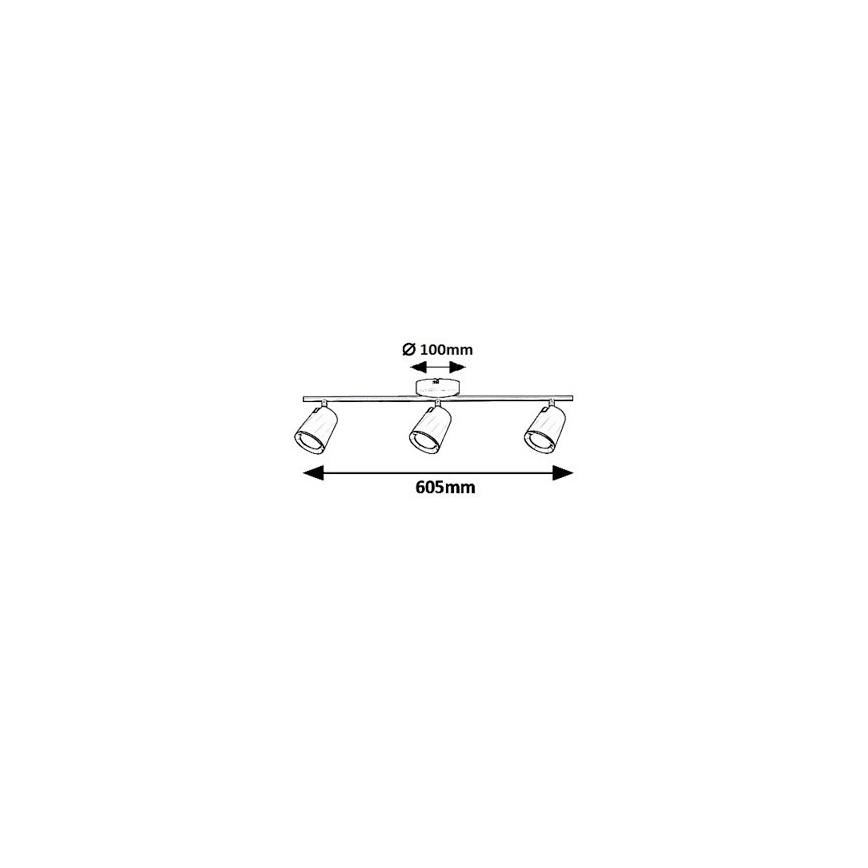 Rabalux 5047 - Luce Spot a LED SOLANGE 3xLED/6W/230V