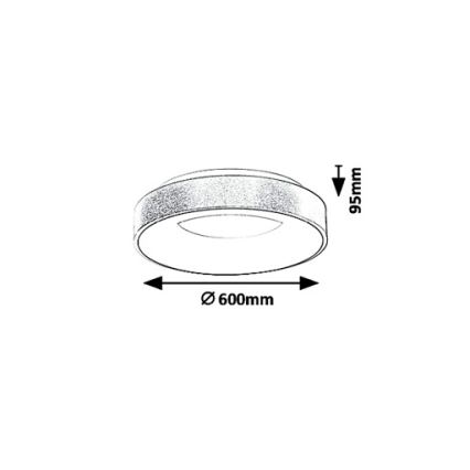 Rabalux 5053 - LED Deckenleuchte CARMELA LED/50W/230V