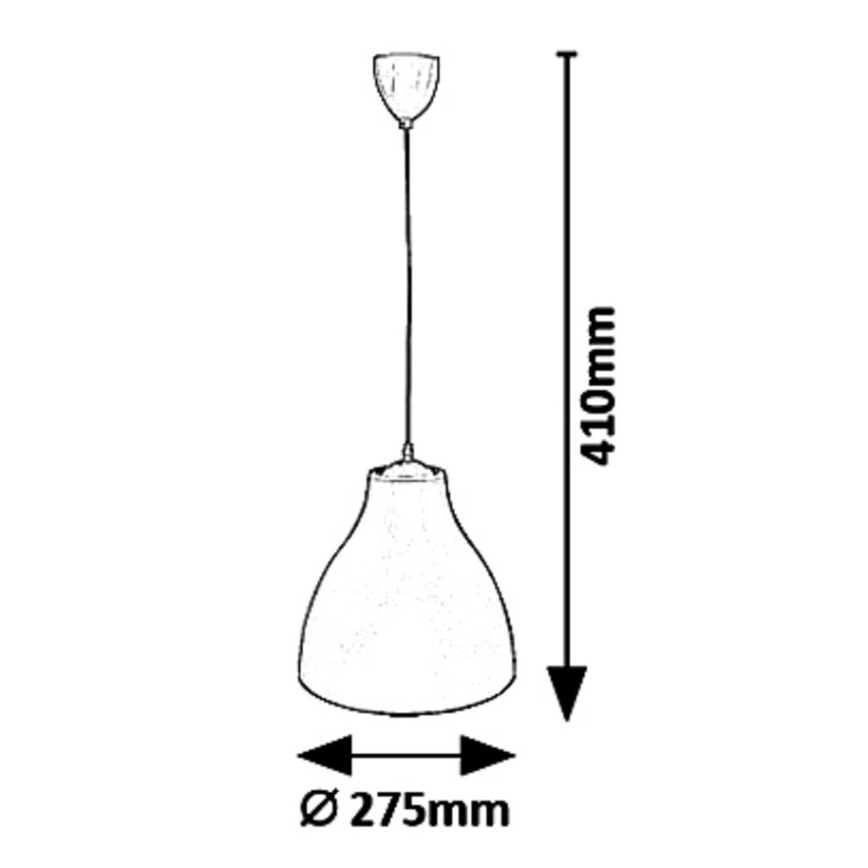 Rabalux - Suspension sur câble 1xE27/40W/230V Ø 27,5 cm