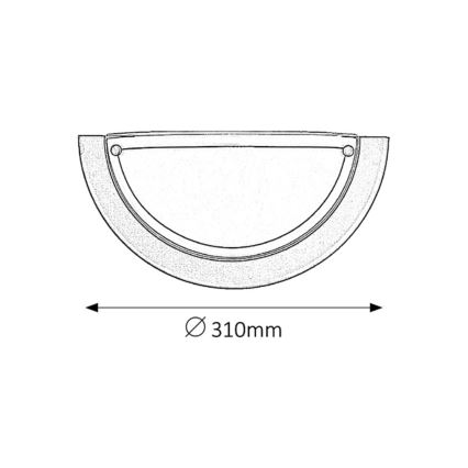 Rabalux - Applique murale 1xE27/60W/230V