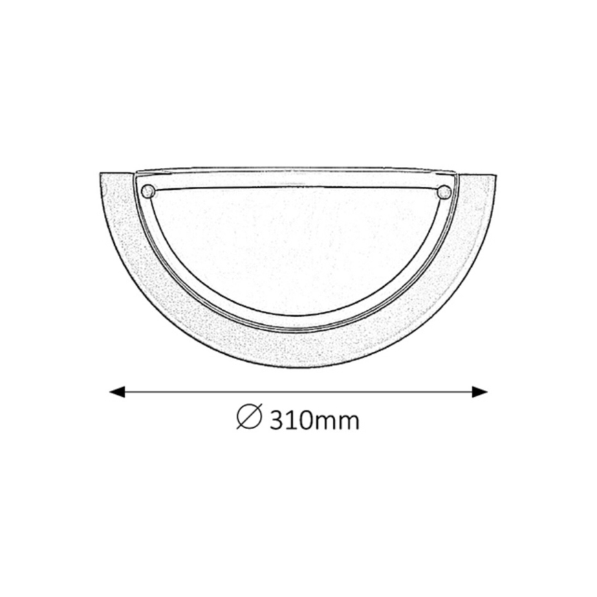 Rabalux - Applique 1xE27/60W/230V