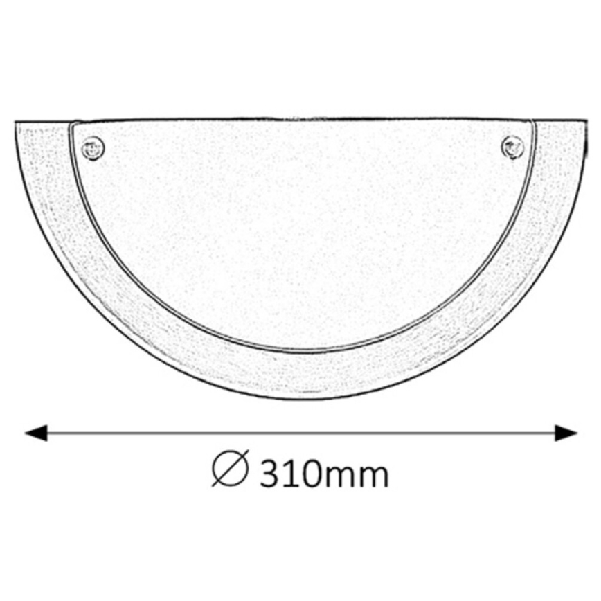 Rabalux - Applique E27/60W/230V
