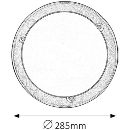 Rabalux - Plafonnier 1xE27/60W/230V