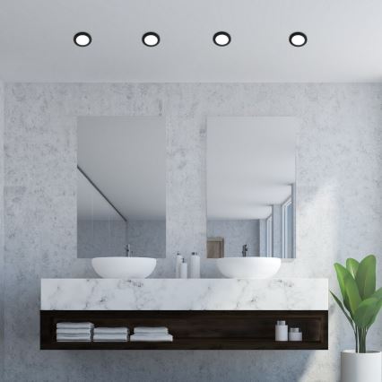 Rabalux - Lampada da incasso a LED per bagno LED/3W/230V IP44 nero