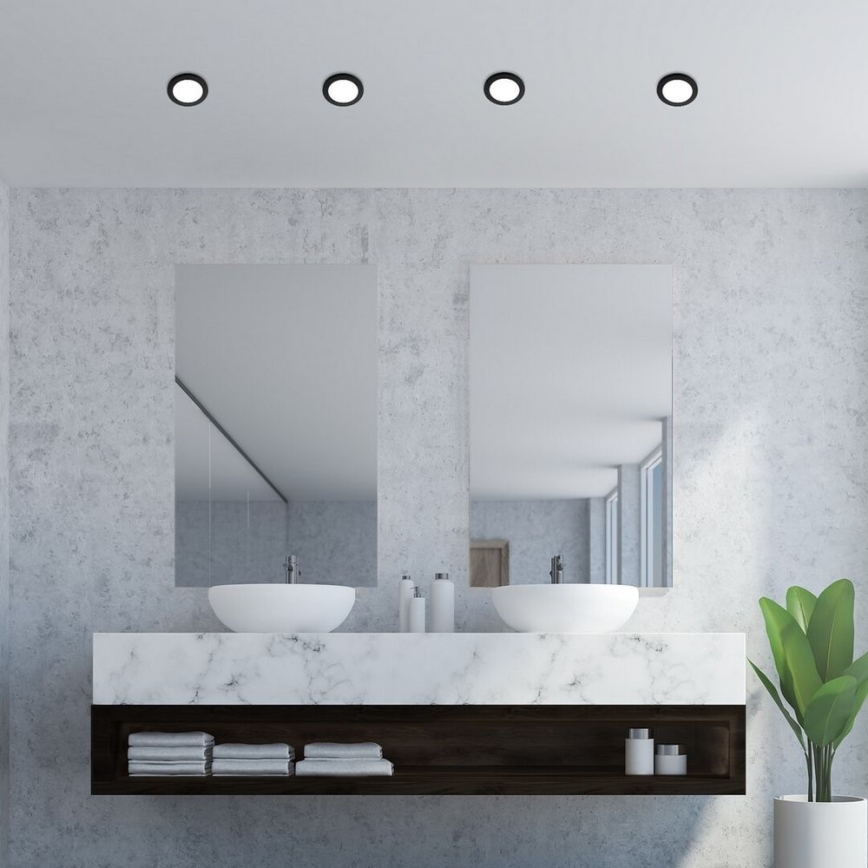 Rabalux - Lampada da incasso a LED per bagno LED/3W/230V IP44 nero
