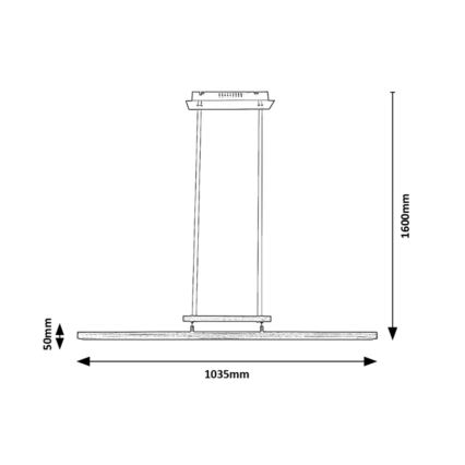 Rabalux - Lampadario LED dimmerabile su corda LED/27W/230V