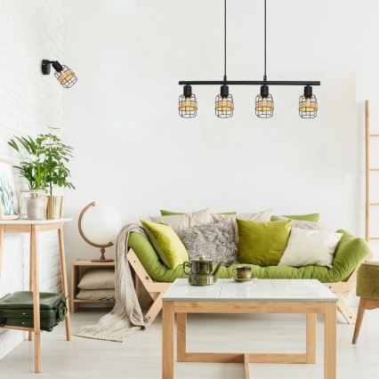 Rabalux - Lampadario su filo 4xE14/25W/230V