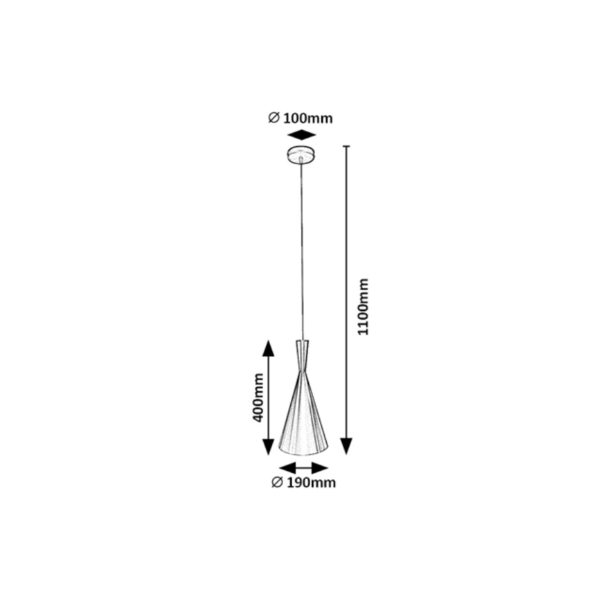 Rabalux - Lampadario a sospensione con filo 1xE27/40W/230V