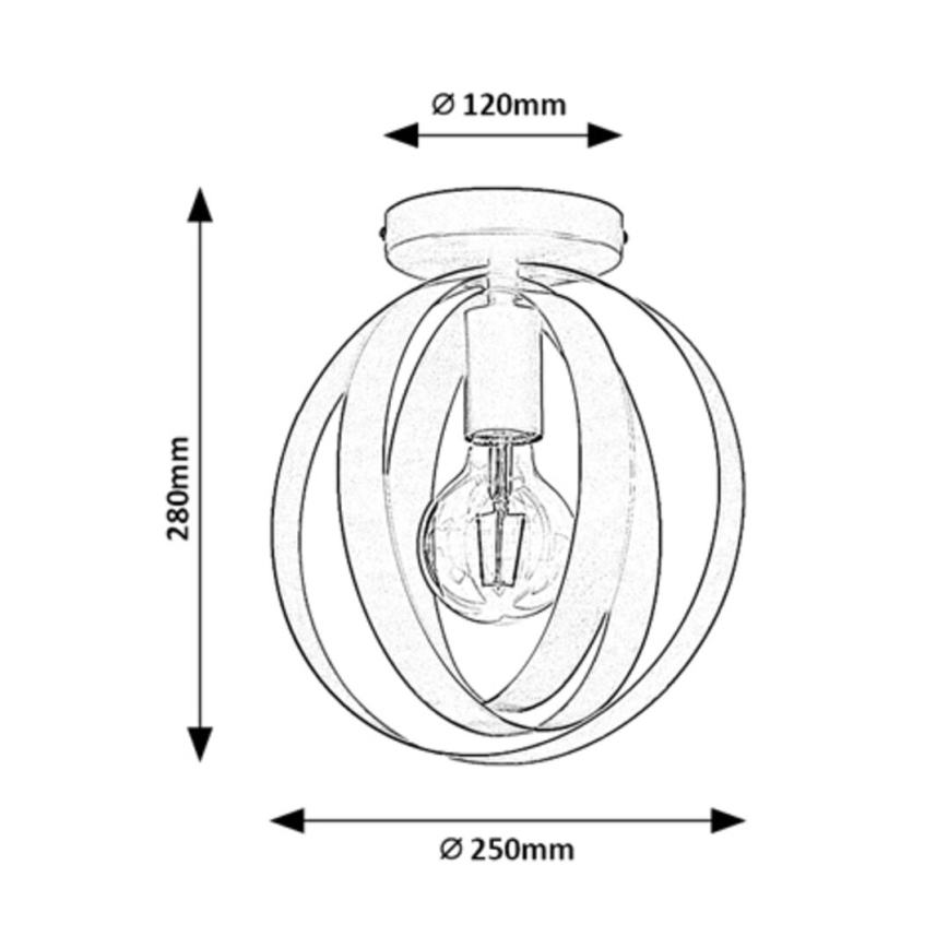 Rabalux - Plafonnier 1xE27/40W/230V diam. 25 cm