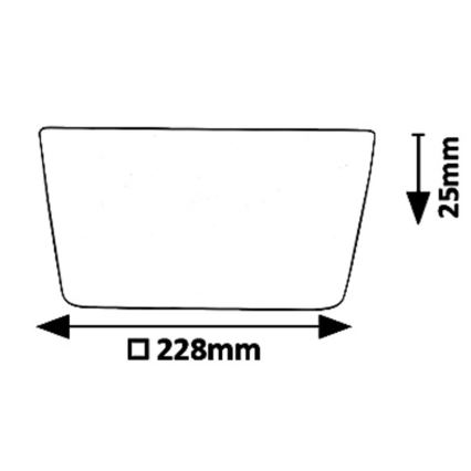 Rabalux 5374 - Lampada LED da incasso OLEG LED/24W/230V IP65