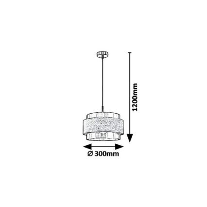 Rabalux 5383 - Kronleuchter an einer Litze BASIL 1xE27/40W/230V
