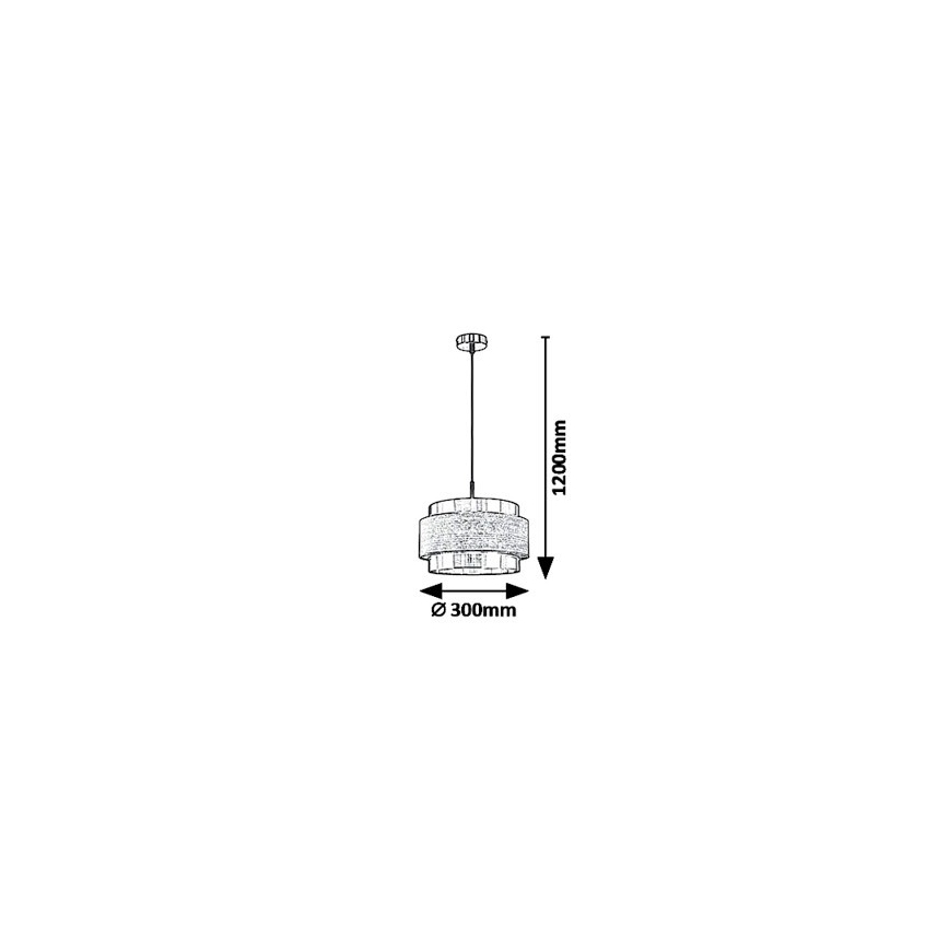 Rabalux 5383 - Kronleuchter an einer Litze BASIL 1xE27/40W/230V