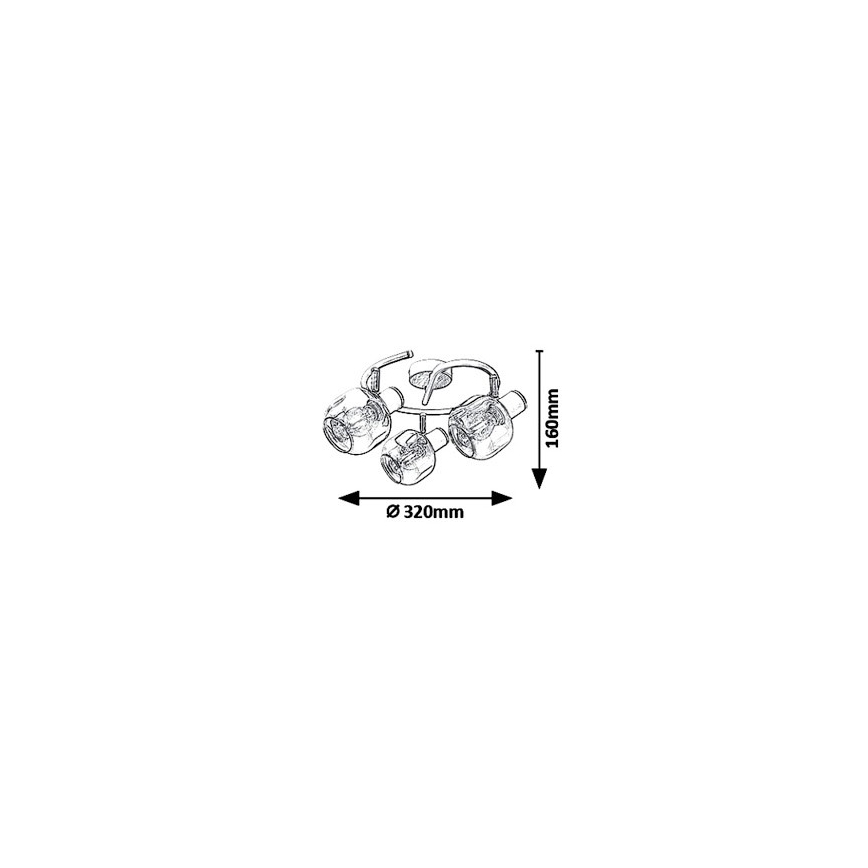 Rabalux 5399 - Faretto SALAZAR 3xE14/40W/230V