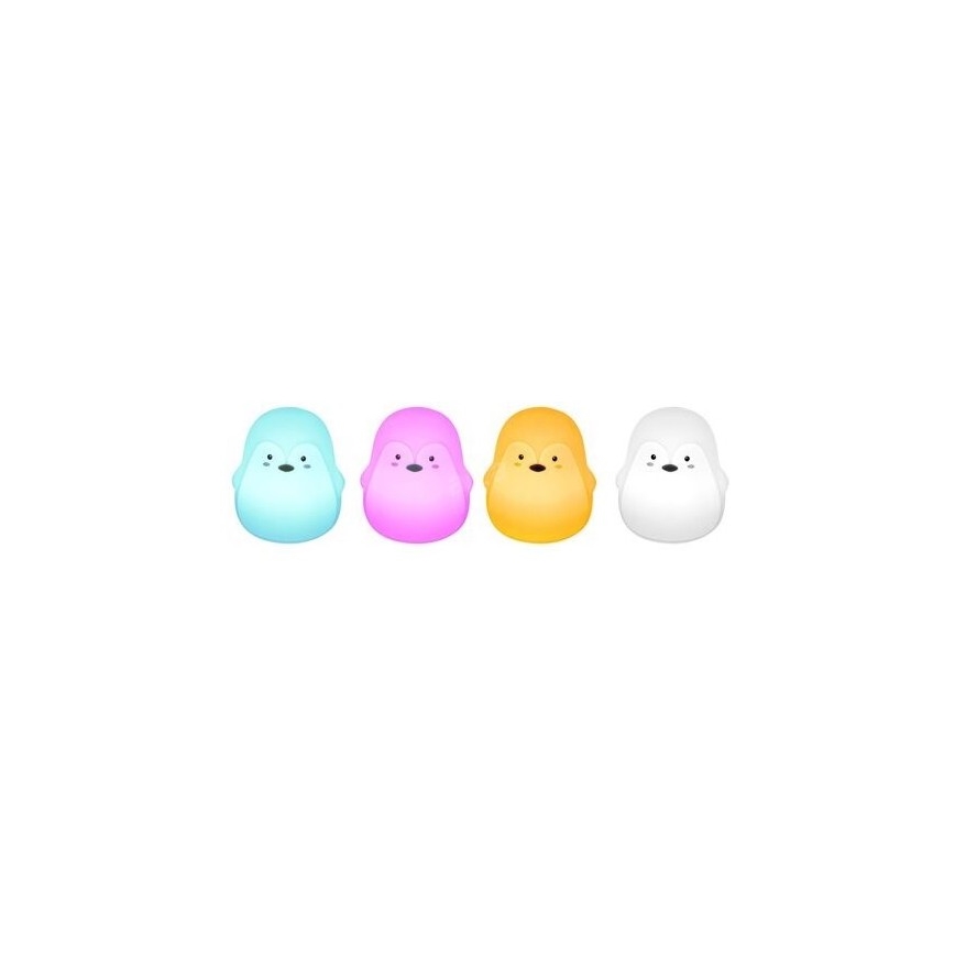 Rabalux - Lampe pour enfant RGB LED/0,4W 1200 mAh pingouin