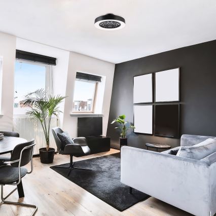 Rabalux - Plafonnier à intensité variable avec ventilateur LED/35W/230V 3000-6000K + télécommande
