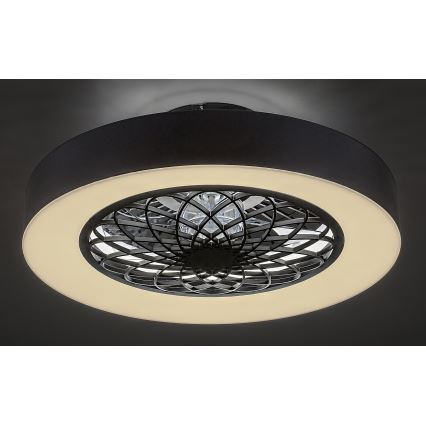 Rabalux - Plafonnier à intensité variable avec ventilateur LED/35W/230V 3000-6000K + télécommande