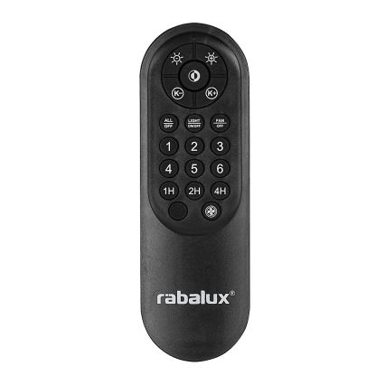 Rabalux - Plafonnier à intensité variable avec ventilateur LED/35W/230V 3000-6000K + télécommande