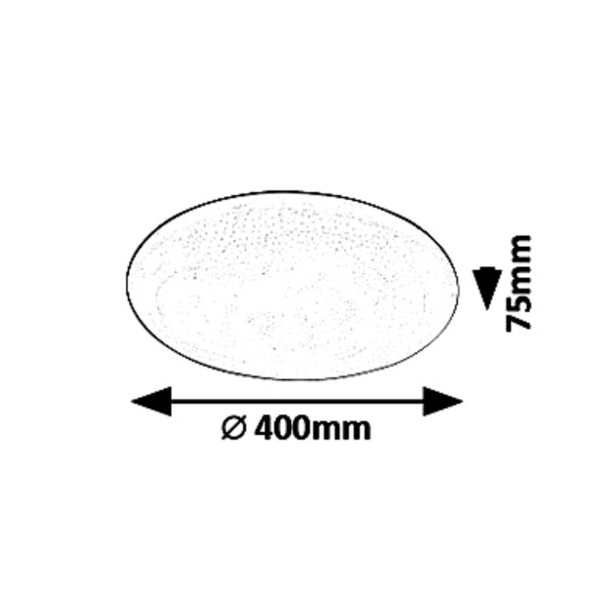 Rabalux - Plafoniera LED dimmerabile STAR LED/36W/230V + telecomando Ø 40 cm