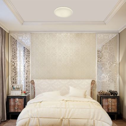 Rabalux - Plafoniera dimmerabile a LED 36W/230V con telecomando, 3000K - 6500K, diametro 40 cm