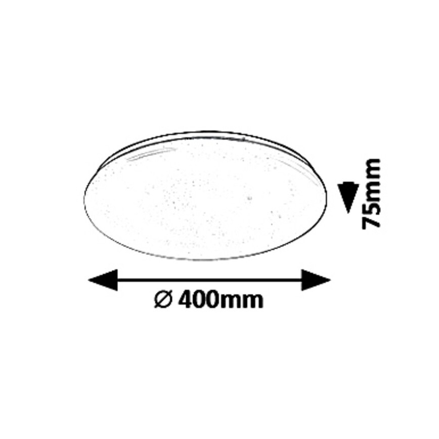 Rabalux - Plafonnier à intensité variable LED/36W/230V + télécommande 3000K - 6500K