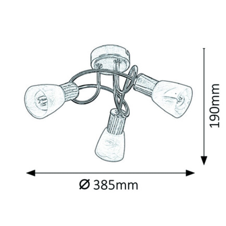 Rabalux - Lampadario fisso 3xE14/40W/230V
