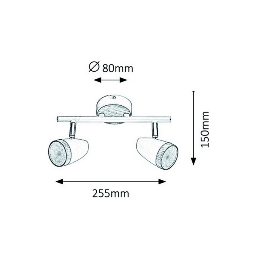 Rabalux 5565 - Faretto LED KAREN 2xLED/4W/230V