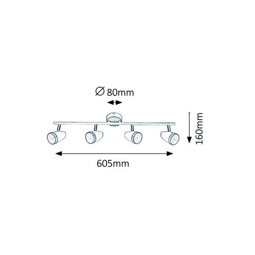 Rabalux 5567 - Faretto LED KAREN 4xLED/4W/230V