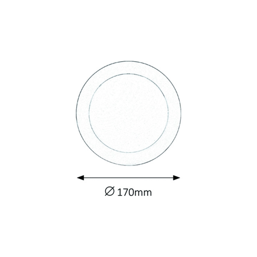 Rabalux - Lampada LED da incasso per bagni LED/12W/230V IP44 4000K