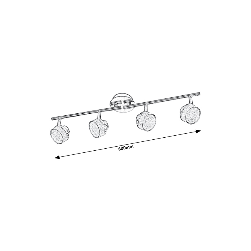 Rabalux - Luce Spot a LED da soffitto 4xLED/5W/230V