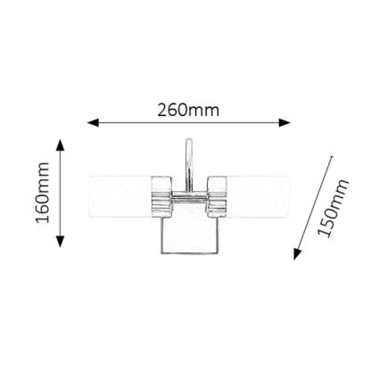 Rabalux - Illuminazione a LED per specchi da bagno 2xLED/4W/230V  IP44