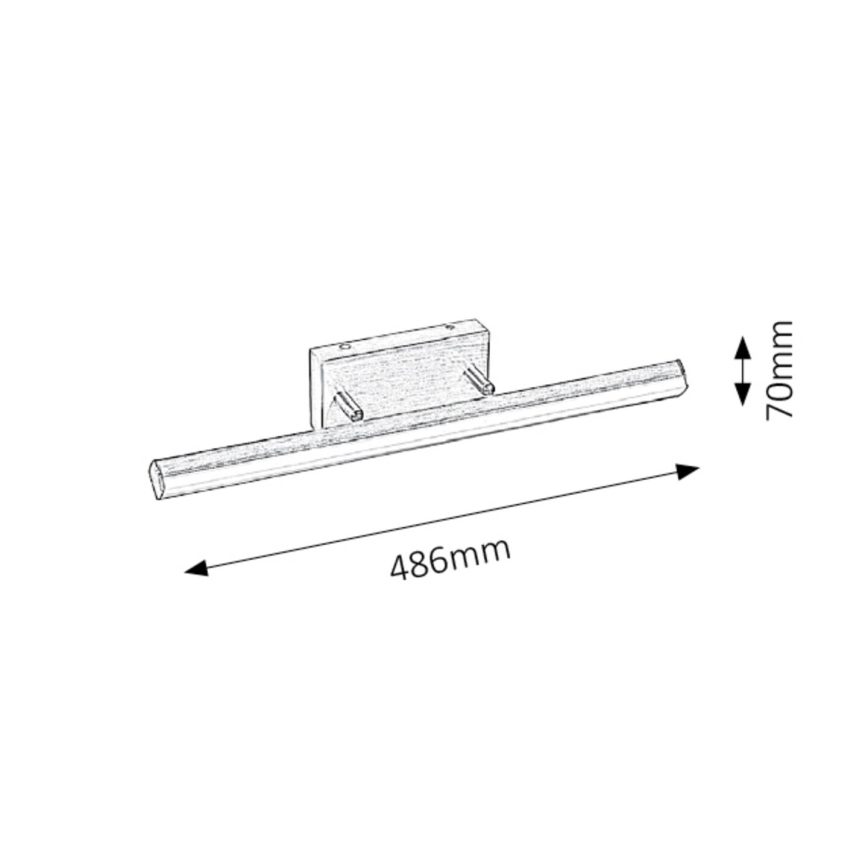 Rabalux - Illuminazione per specchio da bagno a LED/12W/230V IP44