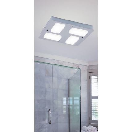 Rabalux - LED-Deckenleuchte für das Badezimmer, 4×LED/4,5 W, IP44, 30×30 cm